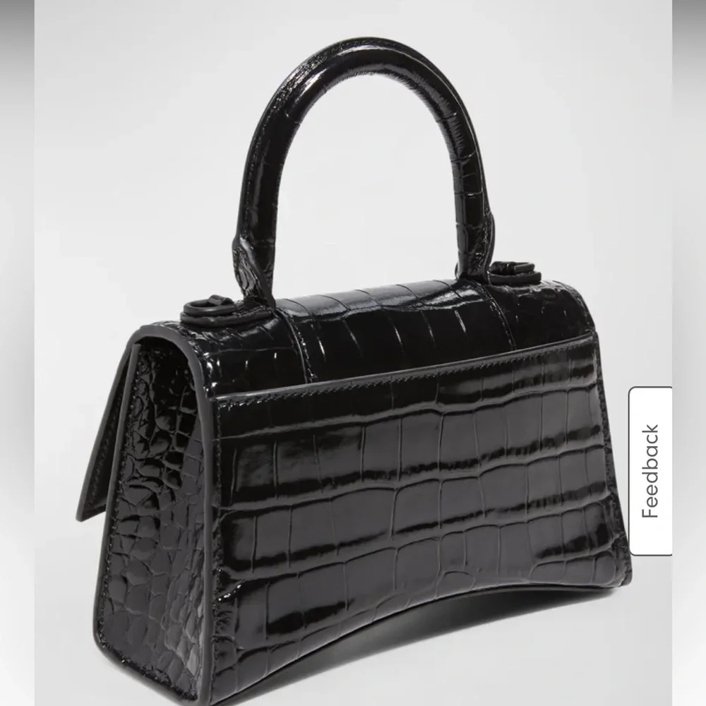 Balenciaga Hourglass XS Croc Embossed Handbag - Picture 4 of 13